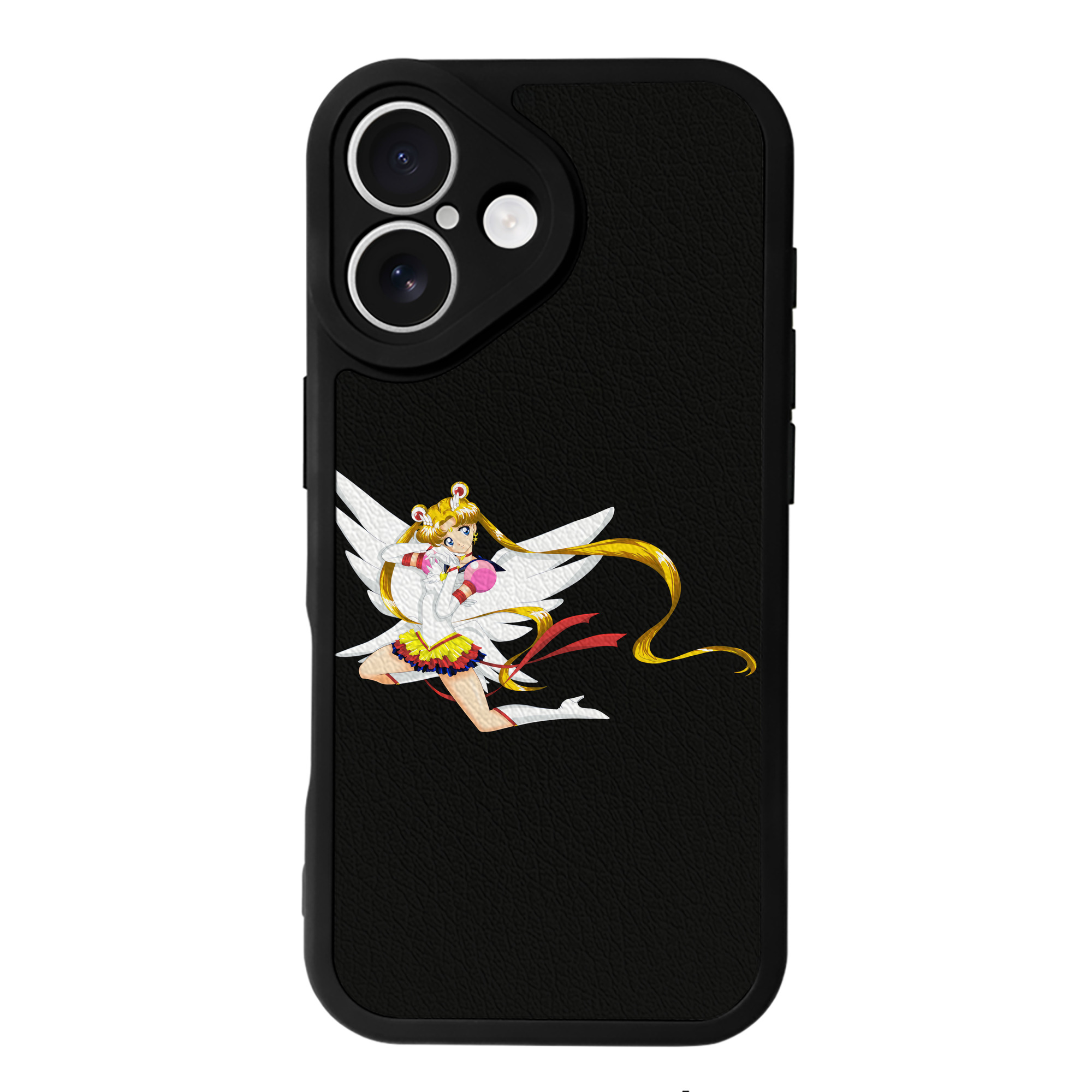 （画像用） 美少女戦士セーラームーン 月野 うさぎ つきの うさぎ Sailor Moon Tsukino Usagi 【iPhone 16シリーズ対応】シリコンスマホケース（レザー調） 材質：シリコン